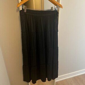 Gap Black Tiered Maxi Skirt - Size XL Tall